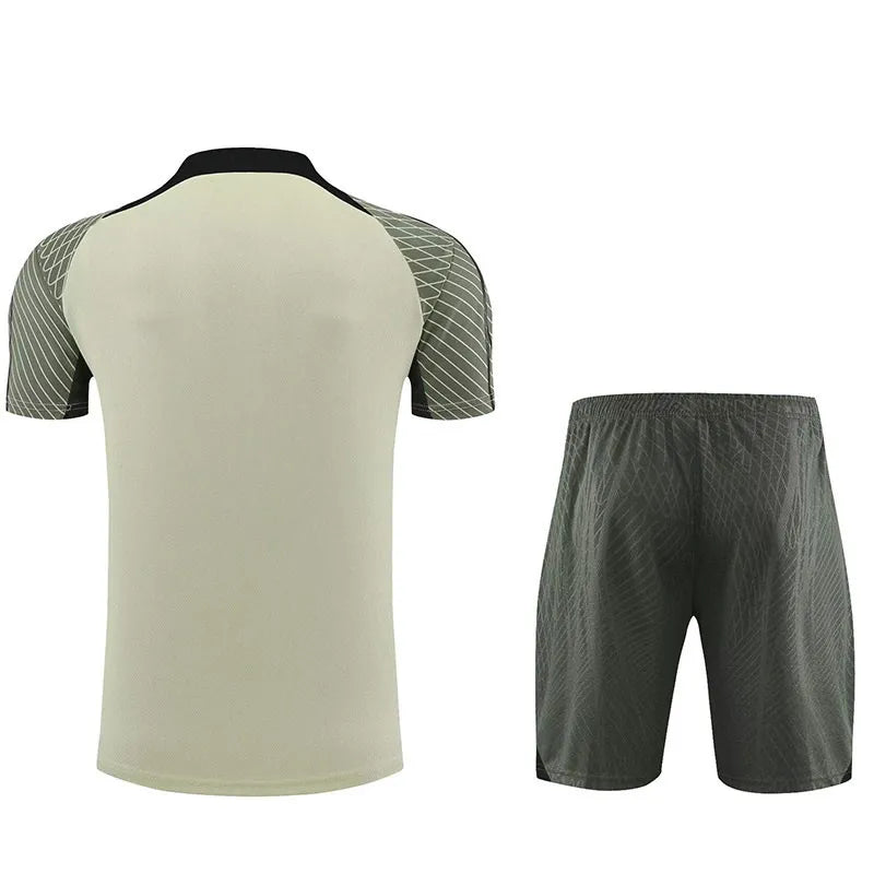 Barcelona Short Sleeve Set Grey 2023-24