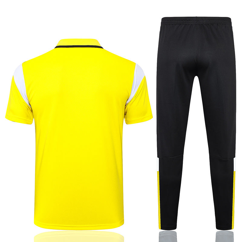 Dortmund Short Sleeve Tracksuit Set Yellow/Black 2023-24