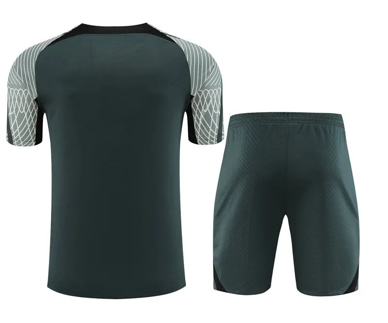 Barcelona Short Sleeve Set Grey 2023-24