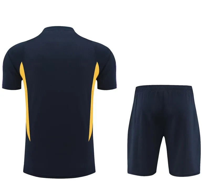 Real Madrid Short Sleeve Set Navy/Yellow 2022-23