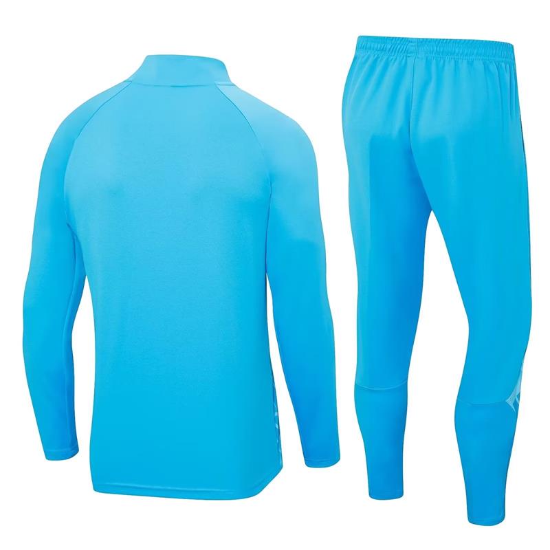 Manchester City Long Sleeve Zipped Tracksuit Light Blue 2023-24