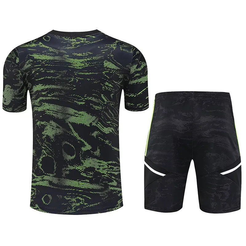 Manchester United Short Sleeve Set Black/Green 2023-24
