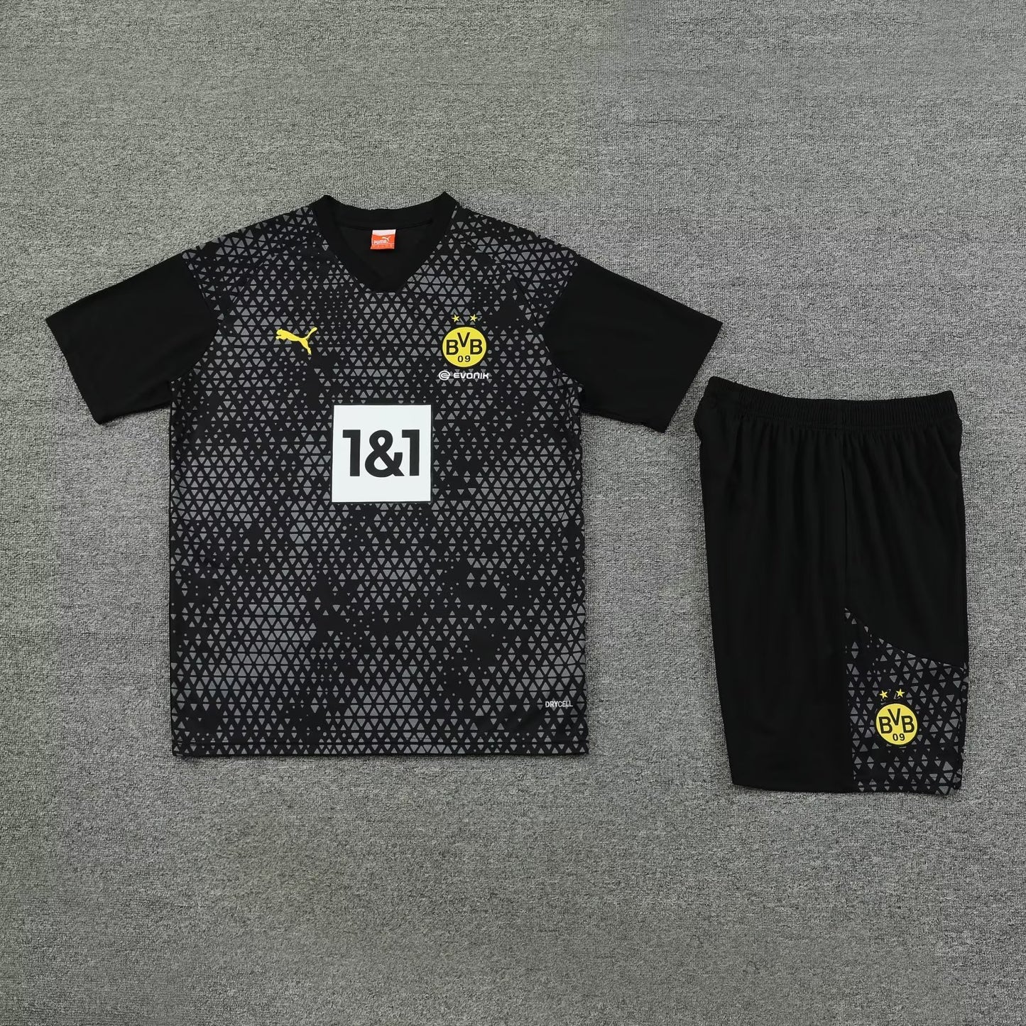 Dortmund Short Sleeve Set Black/Yellow 2023-24