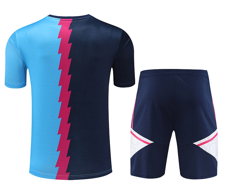 Arsenal Short Sleeve Set Navy/Cyan/Pink 2023-24