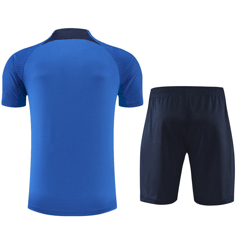 Chelsea Short Sleeve Set Blue/Black 2022-23