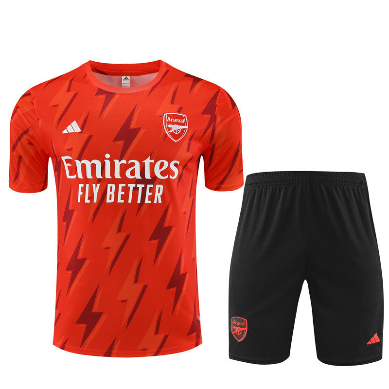 Arsenal Short Sleeve Set Red/Black 2023-24