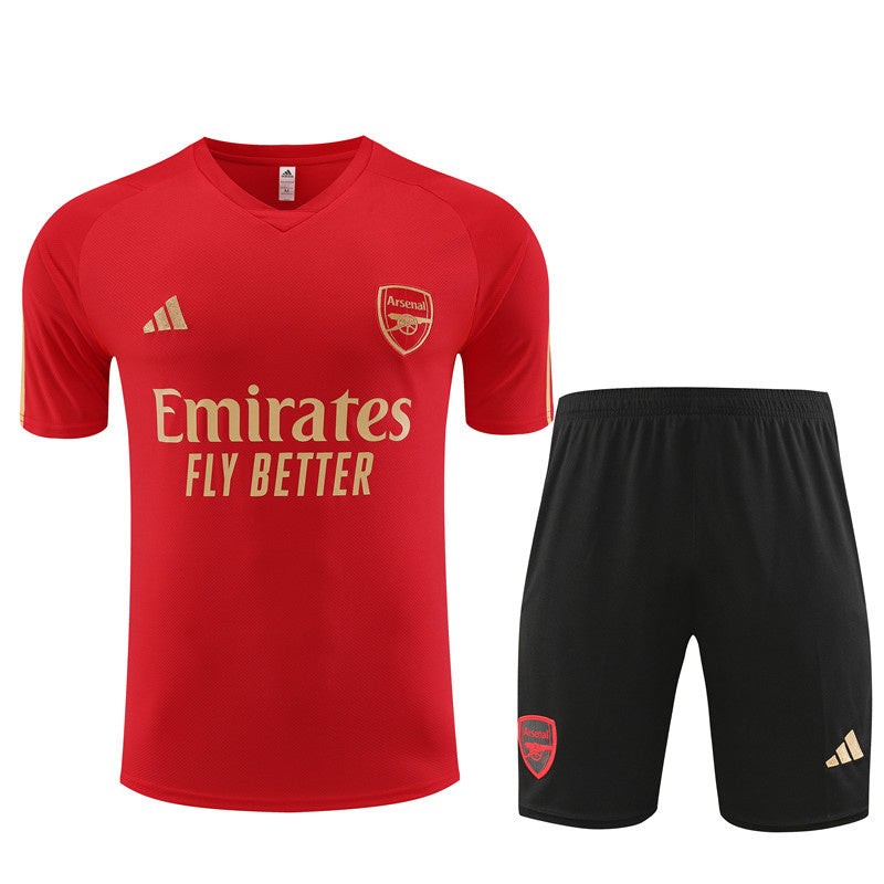 Arsenal Short Sleeve Set Red/Black 2023-24