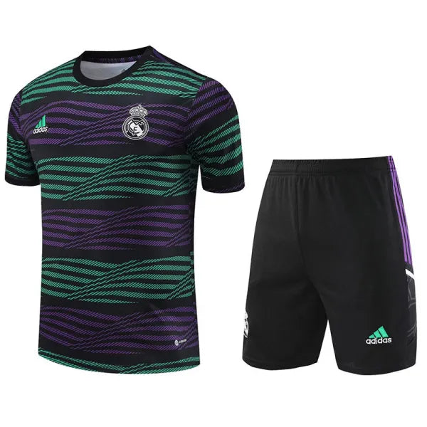 Real Madrid Short Sleeve Set Ripple Blue 2022-23