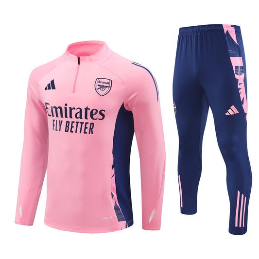 Arsenal Long Sleeve Tracksuit Pink/Navy 2024-25