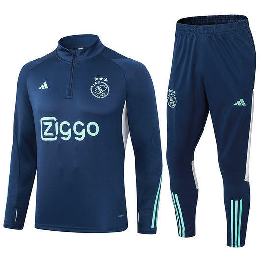 Ajax Long Sleeve Zipped Tracksuit Navy 2023-24