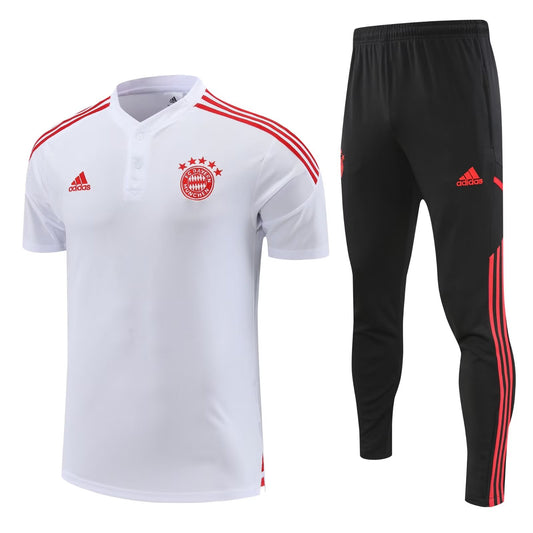 Bayern Munich Short Tracksuit Set Red/Black 2022-23
