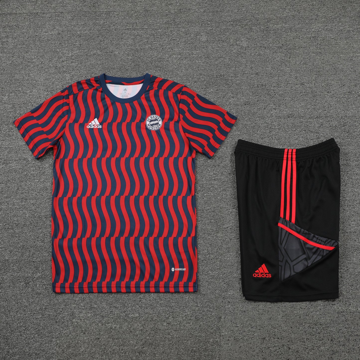 Bayern Munich Short Sleeve Set Red/Black 2023-24