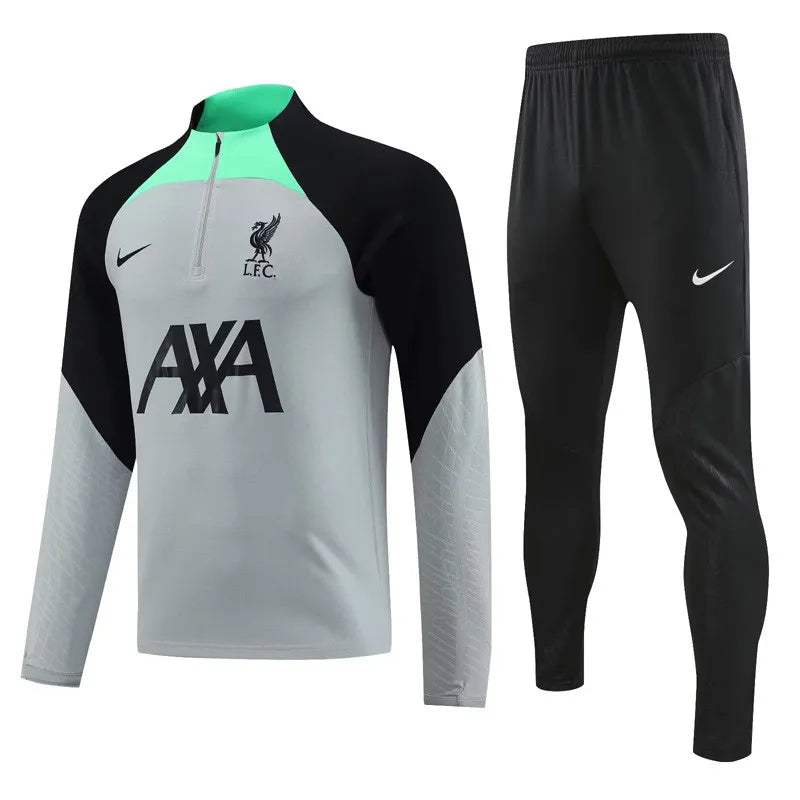 Liverpool Tracksuit Grey/Blue 2022-23