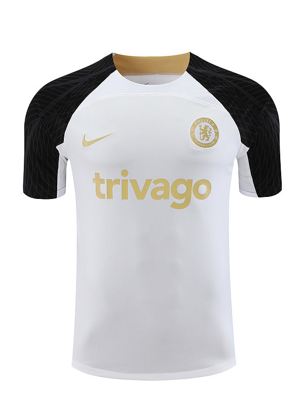 Chelsea Short Sleeve Set White/Black/Gold 2023-24
