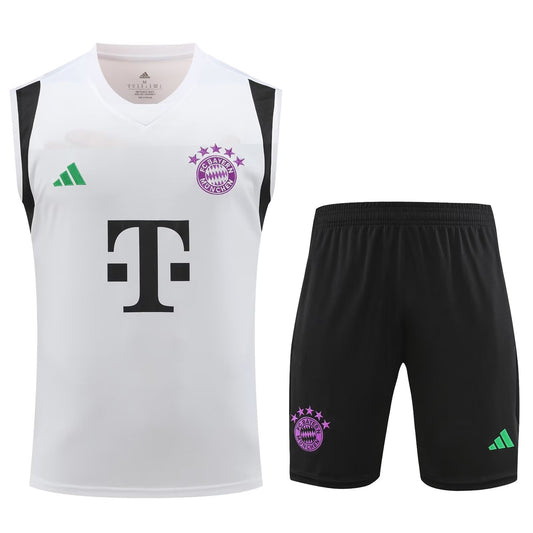 Bayern Munich Vest Set White/Black 2023-24