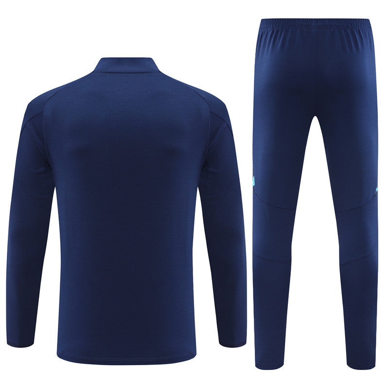 Arsenal Long Sleeve Tracksuit Navy/Cyan 2024-25