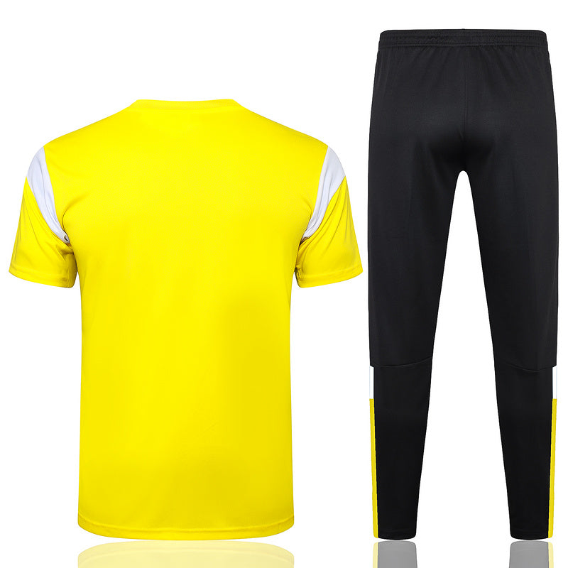 Dortmund Short Sleeve Tracksuit Set Yellow/Black 2023-24