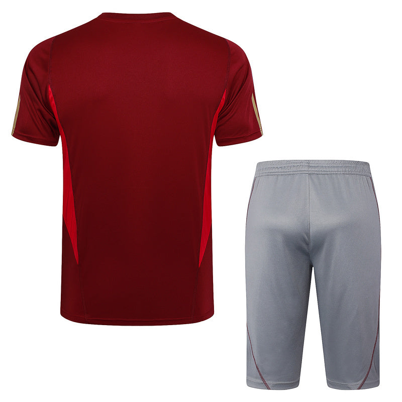 Arsenal Short Sleeve Set Wine/Grey 2023-24