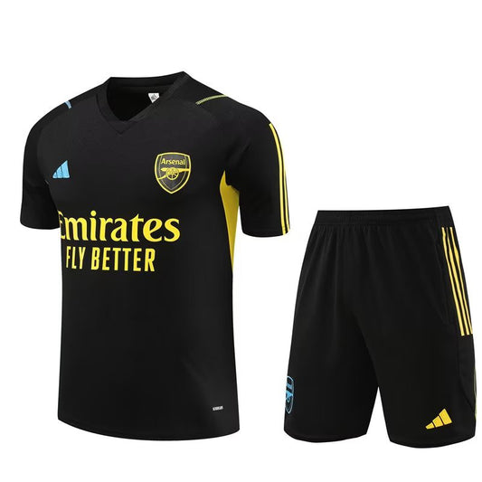 Arsenal Short Sleeve Set Black/Yellow 2023-24