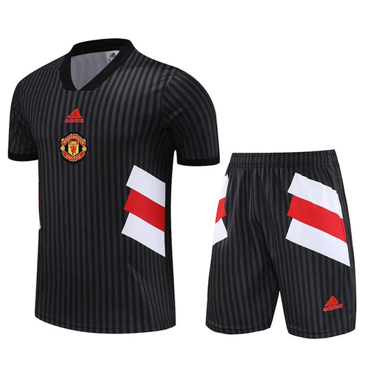 Manchester United Short Sleeve Set Black/Red 2023-24