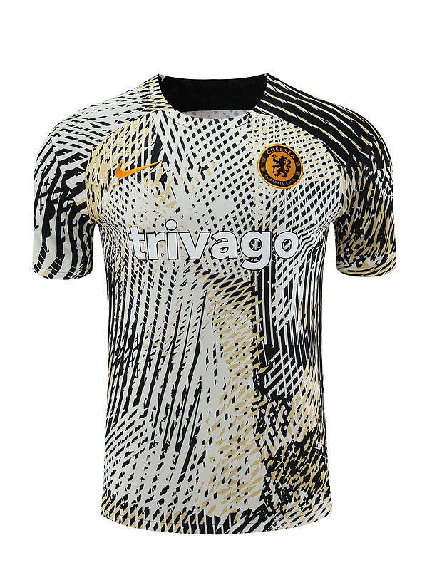 Chelsea Short Sleeve Set White/Black/Gold 2023-24