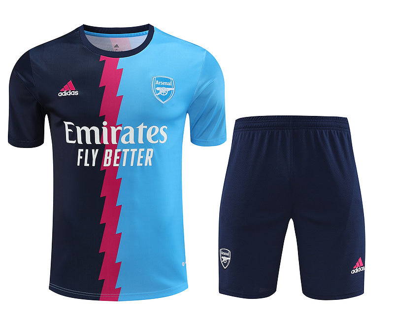 Arsenal Short Sleeve Set Navy/Cyan/Pink 2023-24