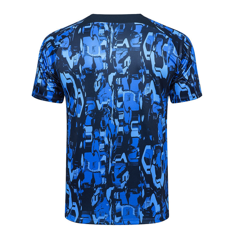 Chelsea Short Sleeve Set Blue/Black/Gold 2023-24