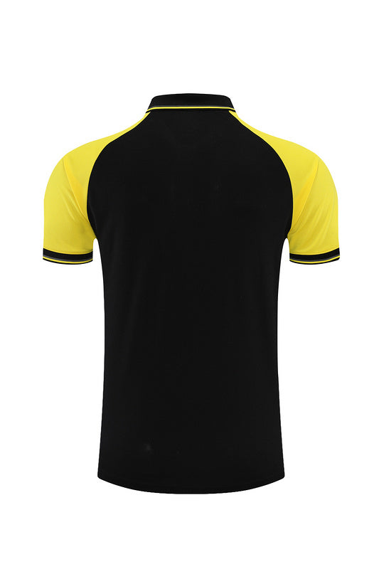 Chelsea Short Sleeve Tracksuit Yellow/Black/Grey 2022-23