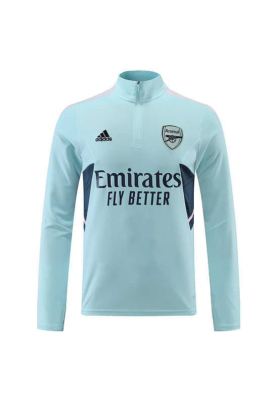 Arsenal Long Sleeve Tracksuit Light Blue/Navy/Pink 2022-23