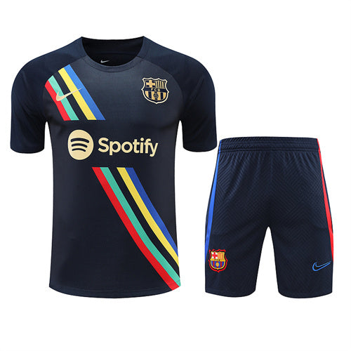 Barcelona Short Sleeve Set Striped 2022-23