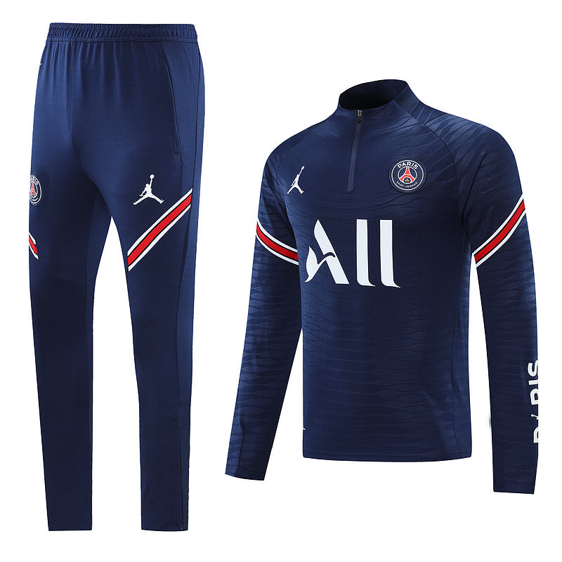 PSG Paris Saint German Long Sleeve Tracksuit Blue/White/Red 2022-23