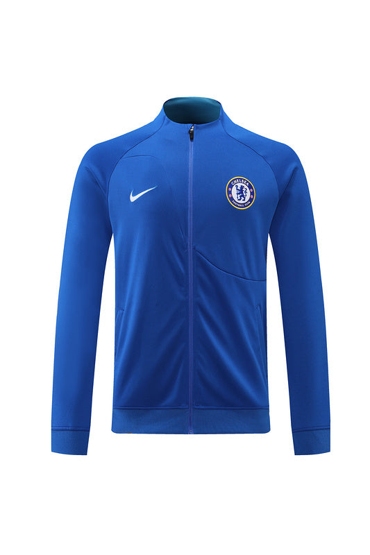 Chelsea Long Sleeve Zipped Tracksuit Blue/Navy 2022-23