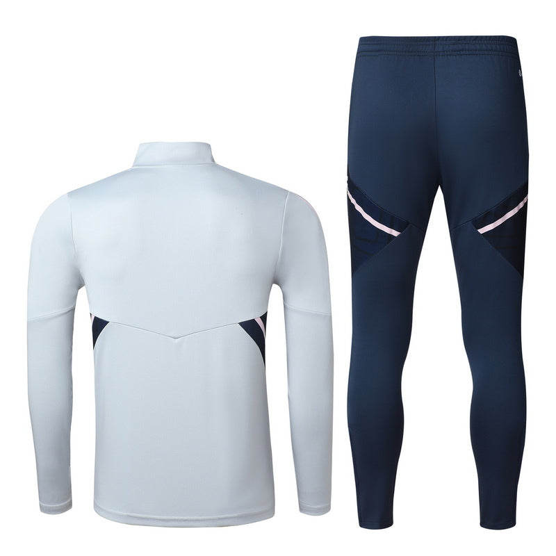 Arsenal Long Sleeve Tracksuit Grey/Navy/Pink 2022-23