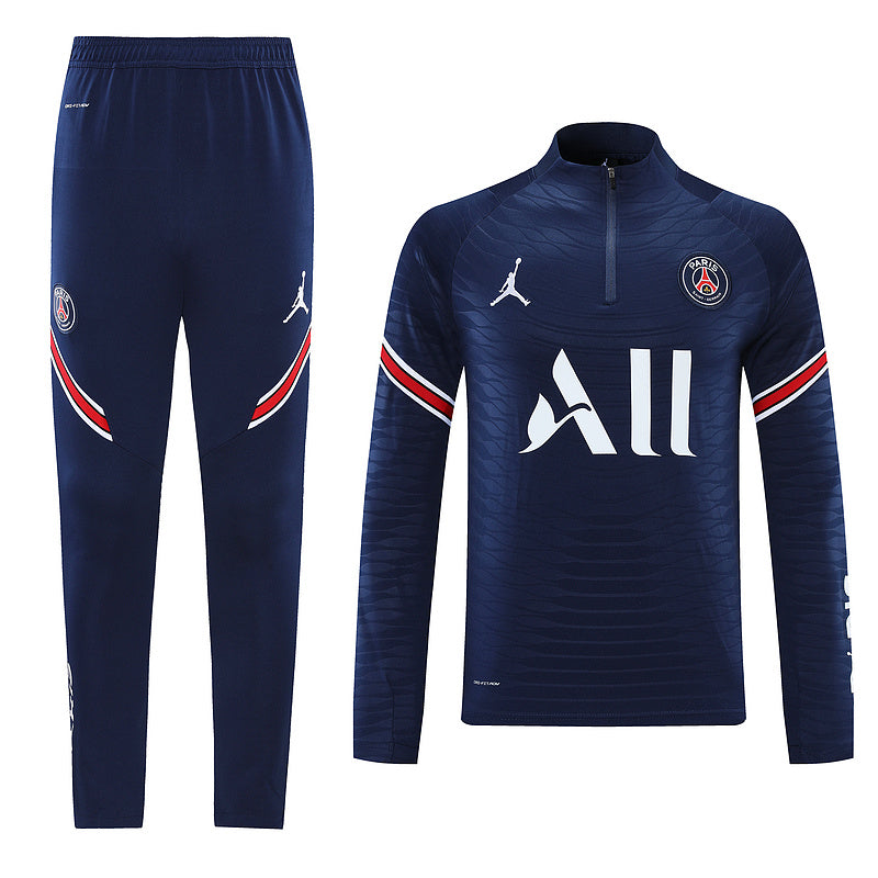 PSG Paris Saint German Long Sleeve Tracksuit Blue/White/Red 2022-23