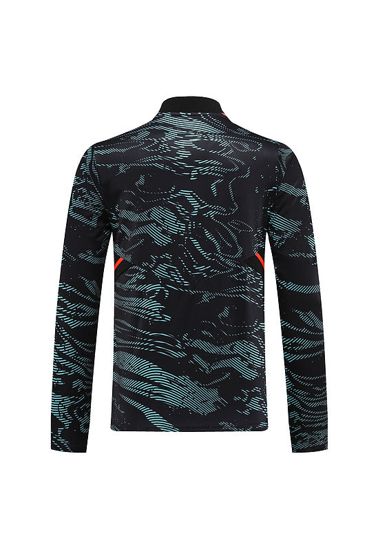 Arsenal Long Sleeve Tracksuit Cyan/Black/Red 2022-23