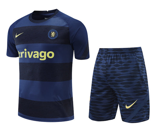 Chelsea Short Sleeve Set Blue/Black  2022-23