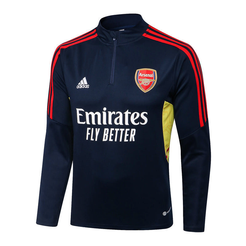 Arsenal Long Sleeve Tracksuit Blue/Red 2022-23