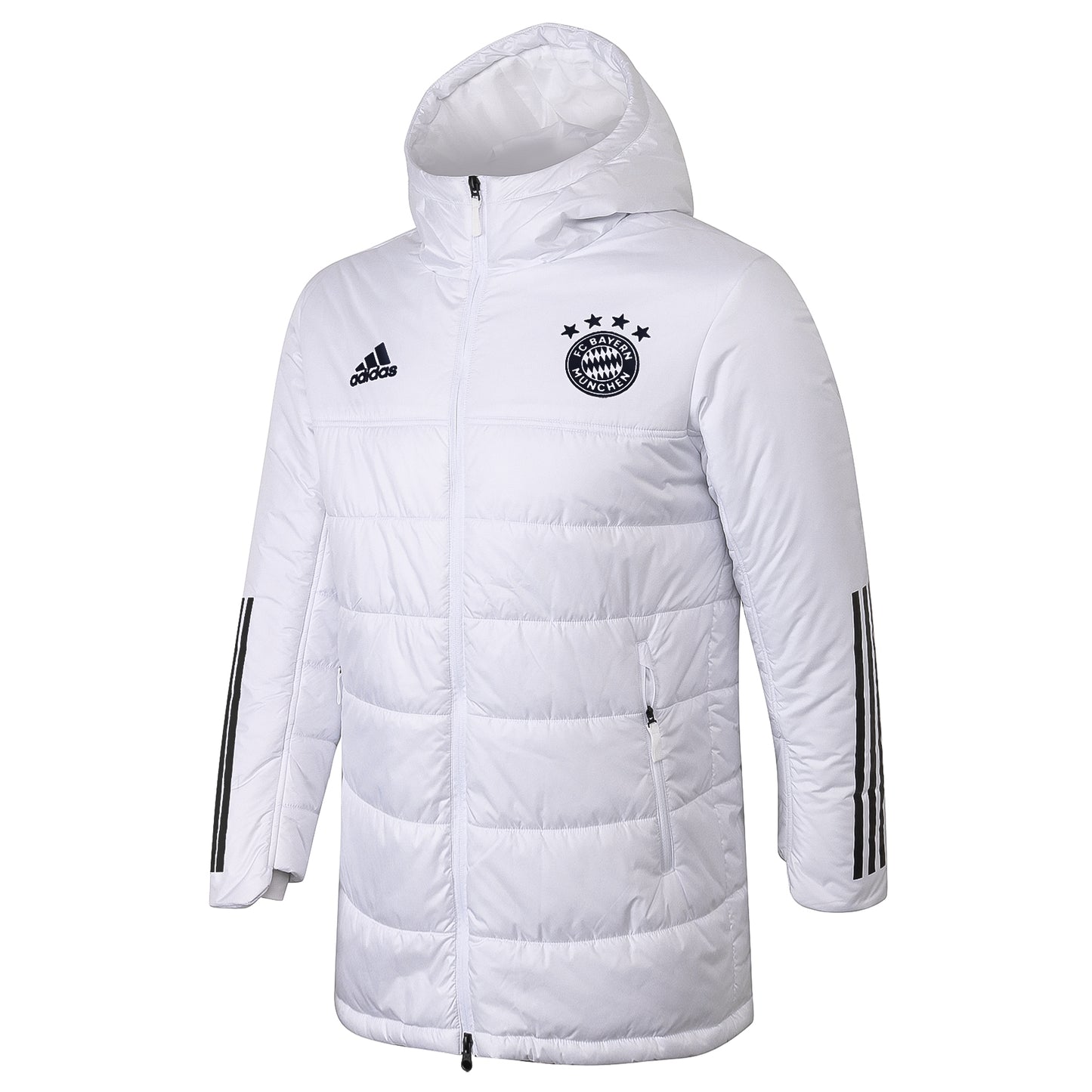 Bayern Munich Puffer Jacket Tracksuit White/Black G068 2022-23