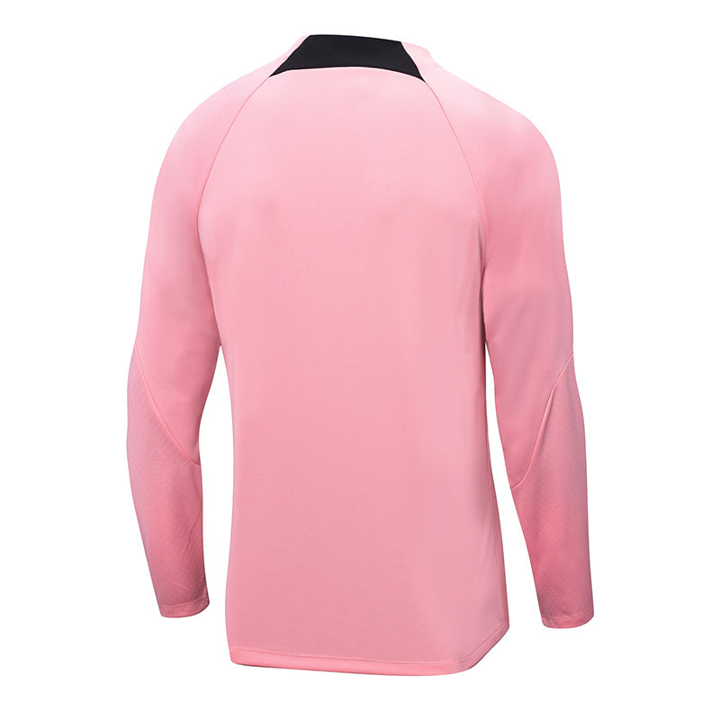 PSG Paris Saint German Long Sleeve Tracksuit Pink/Black 2022-23